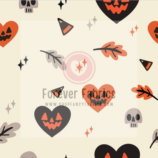 Halloween Hearts |Preorder | By The Yard