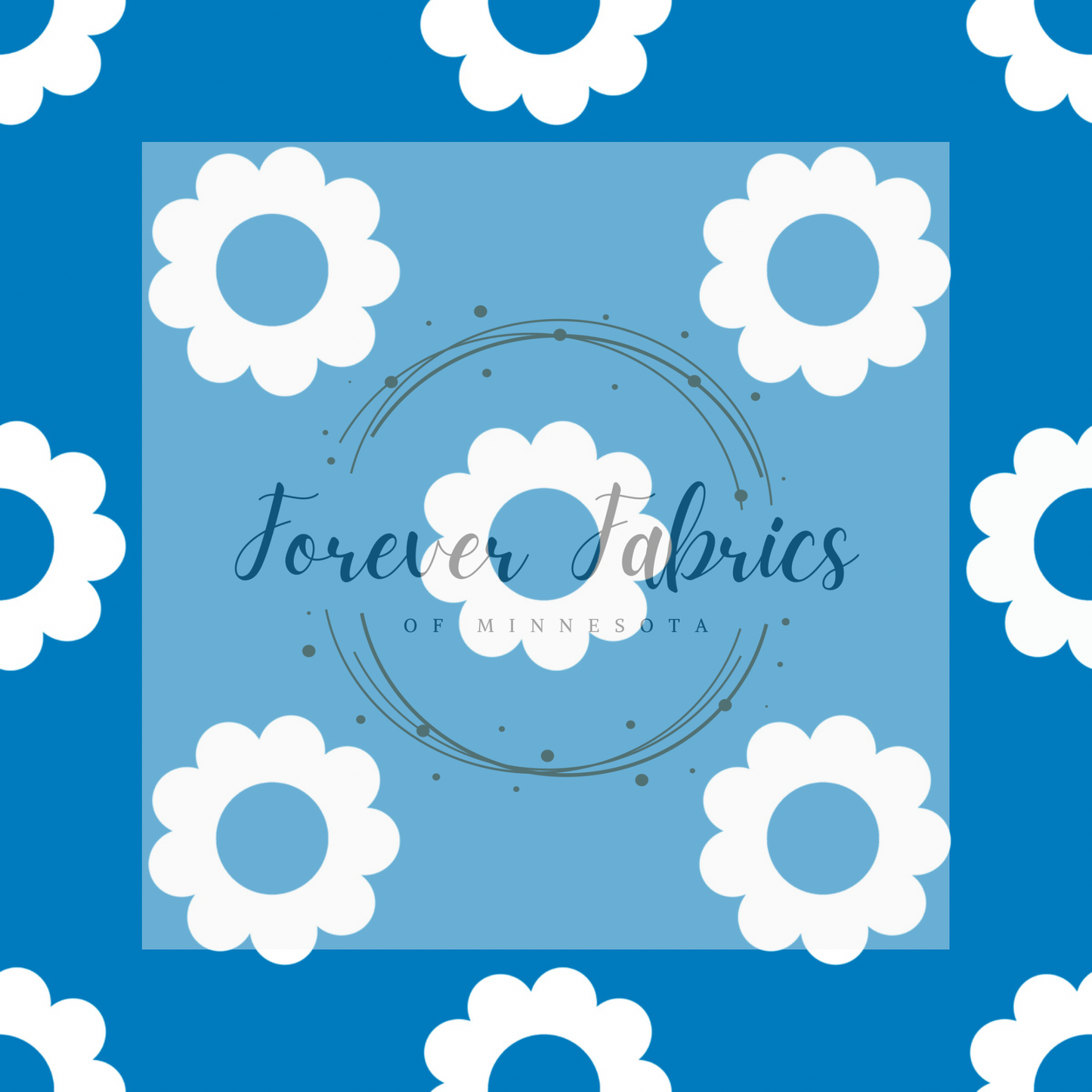 Blue Sunnies Floral | Preorder | By The Yard