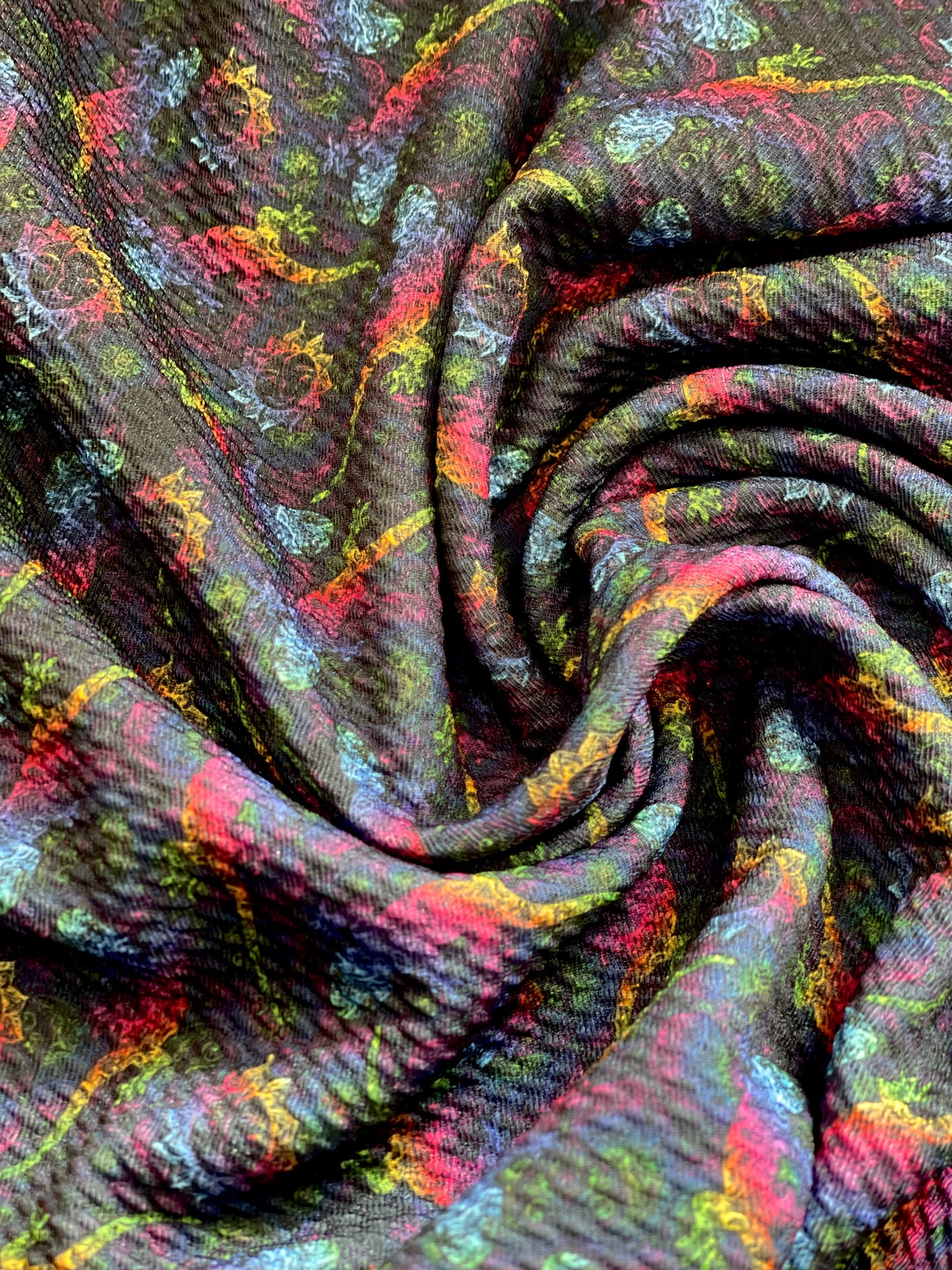 Black Neon Swirls Bullet