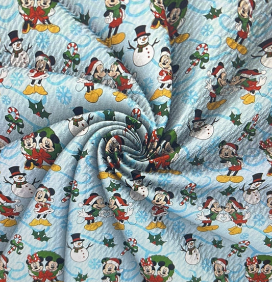 Mouse Santas & Snowmen |Preorder |By The Yard