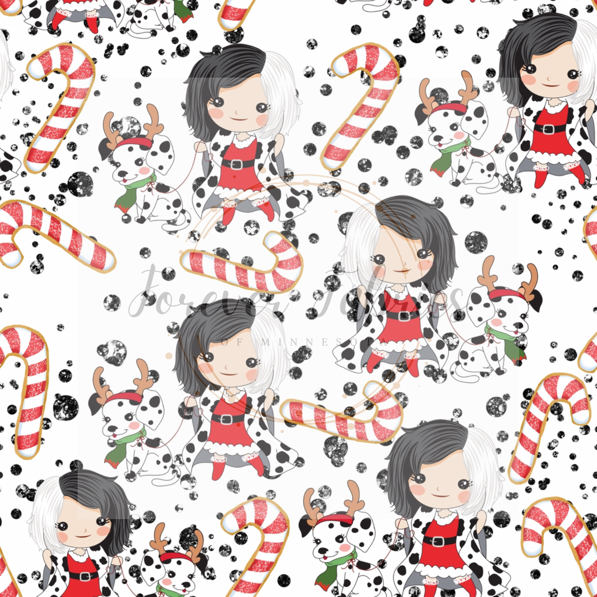 Dalmatians & Candy Canes | Preorder| By The Yard