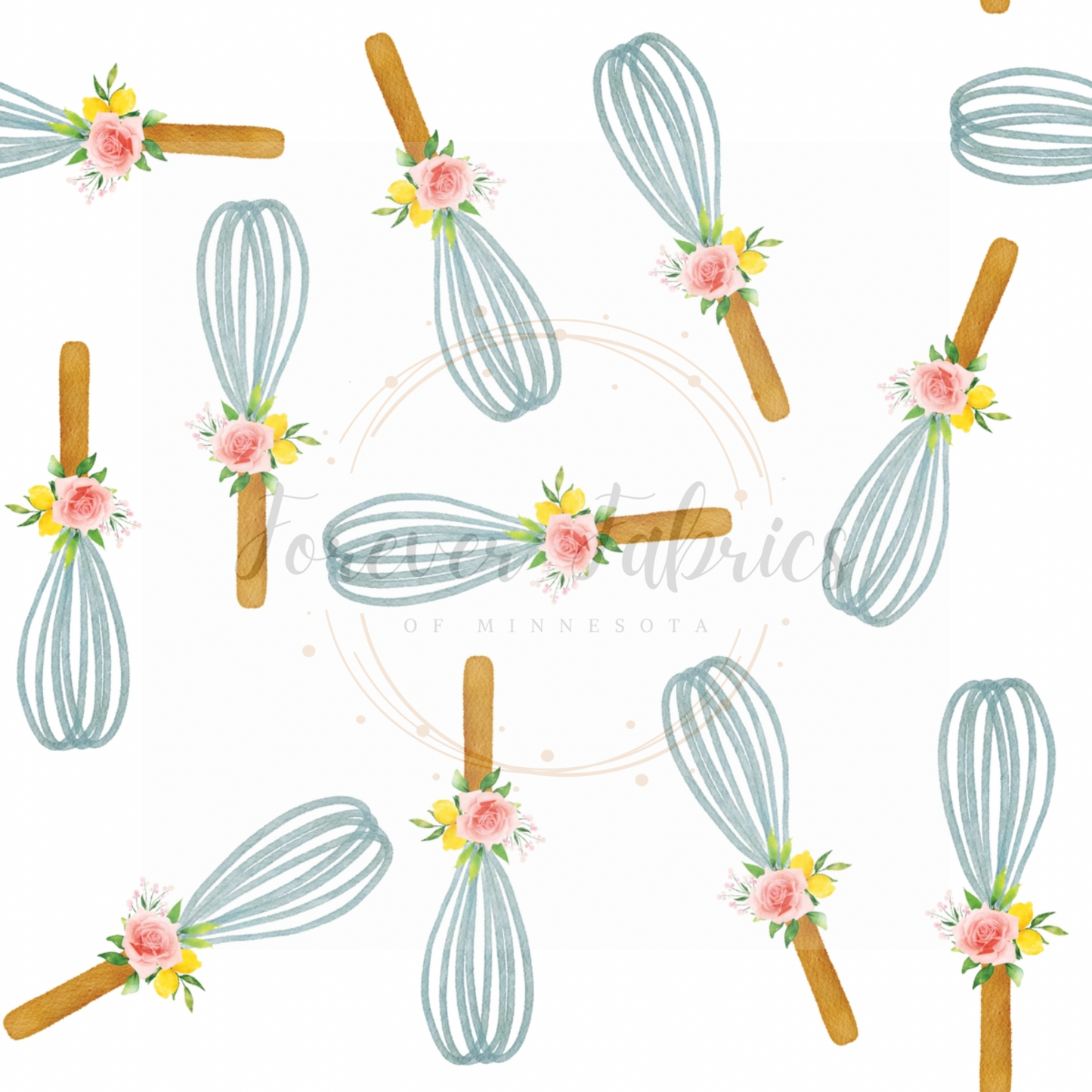 Teal Whisks | Preorder |By The Yard
