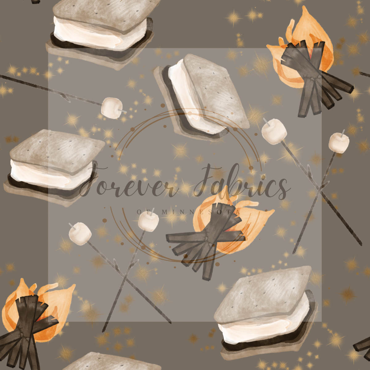 Campfire& smores | Preorder| By The Yard
