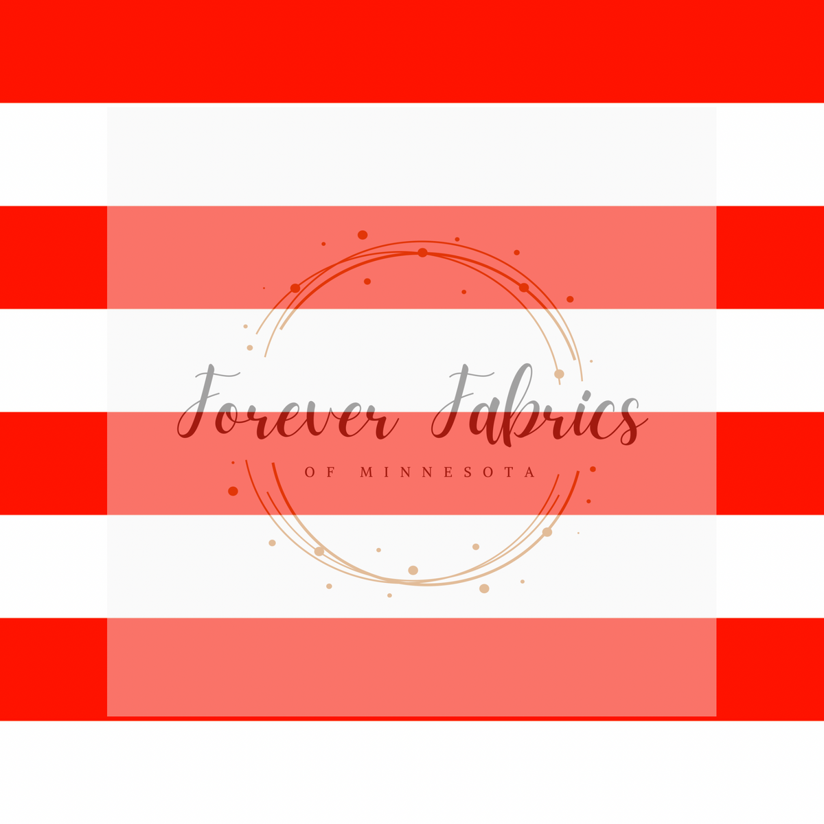 Red & White Stripes | Preorder | By The Yard