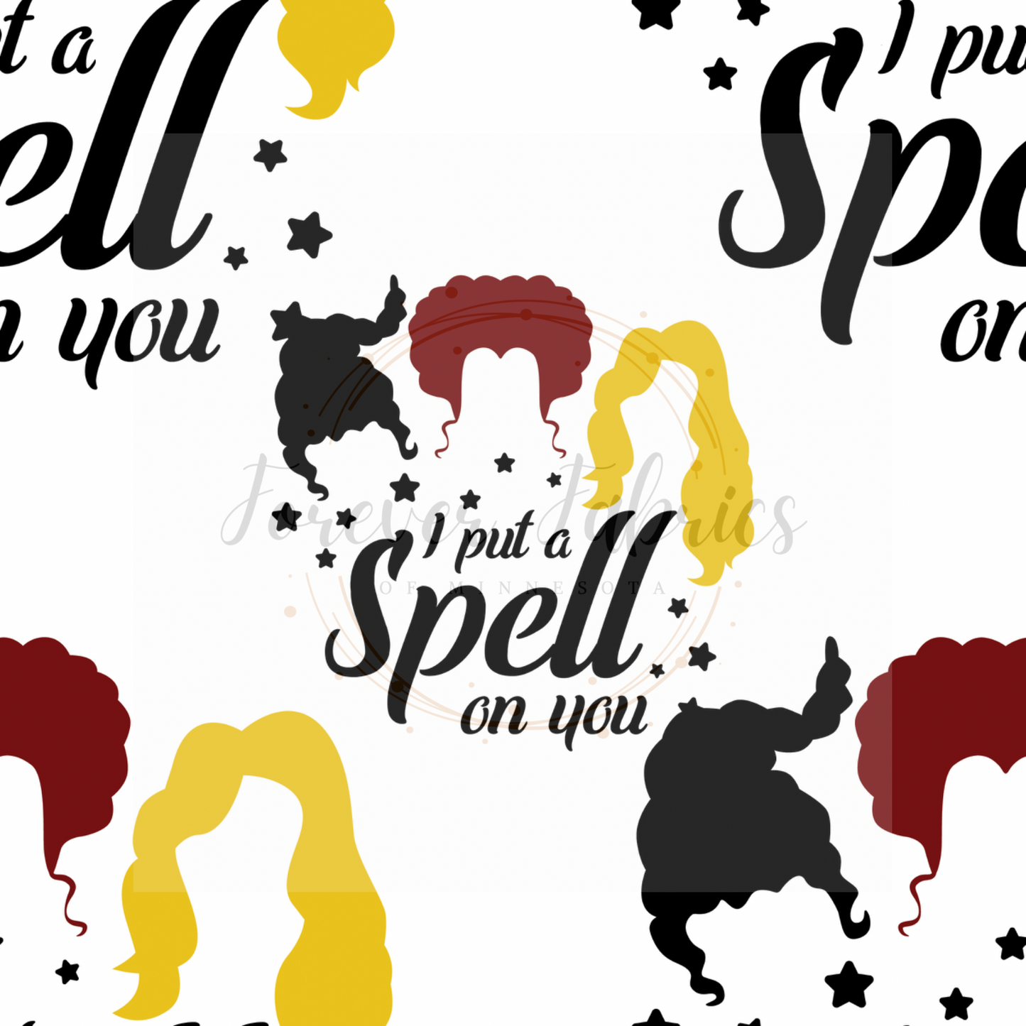 Put A Spell On You White | Preorder | By The Yard