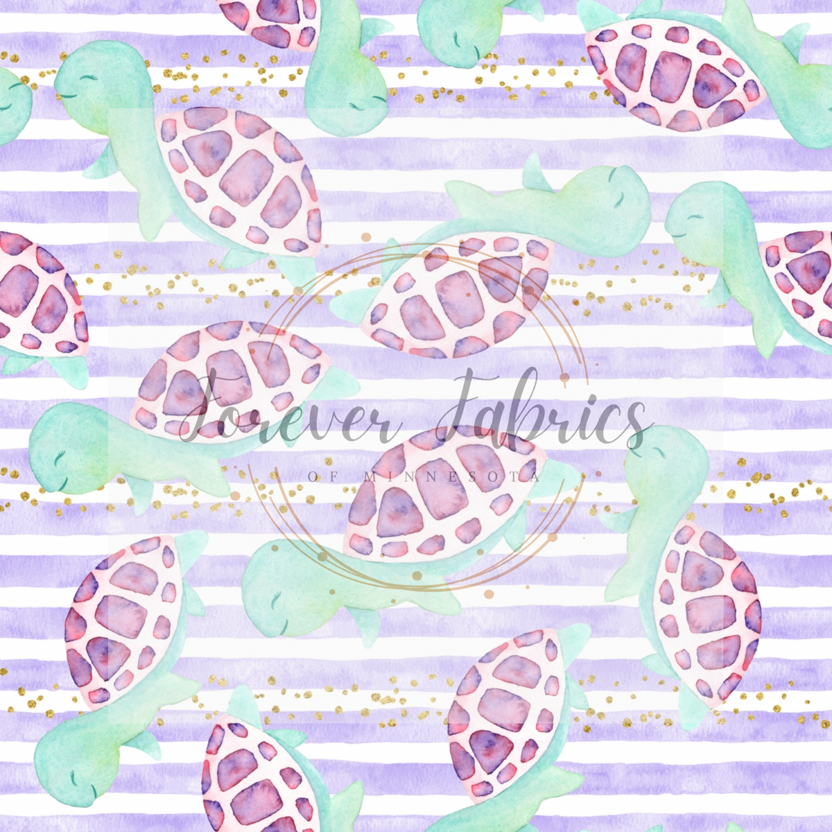 Purple turtles Striped |. Preorder | By The Yard