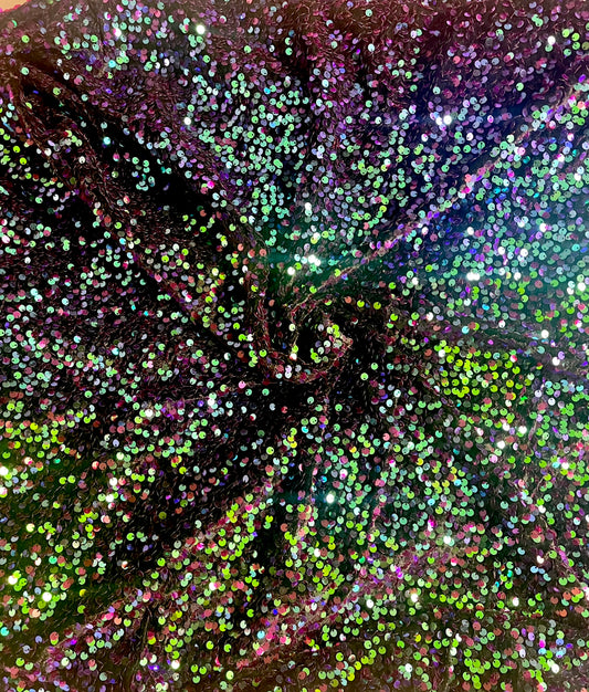 Midnight | Stretch Sequin Velvet
