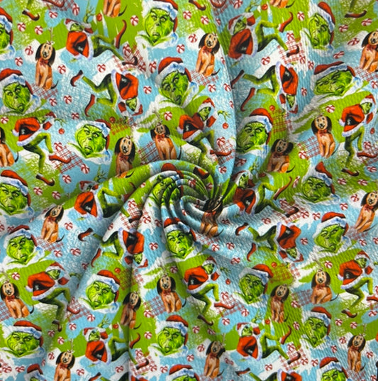 Grinch & Dog |Preorder |By The Yard
