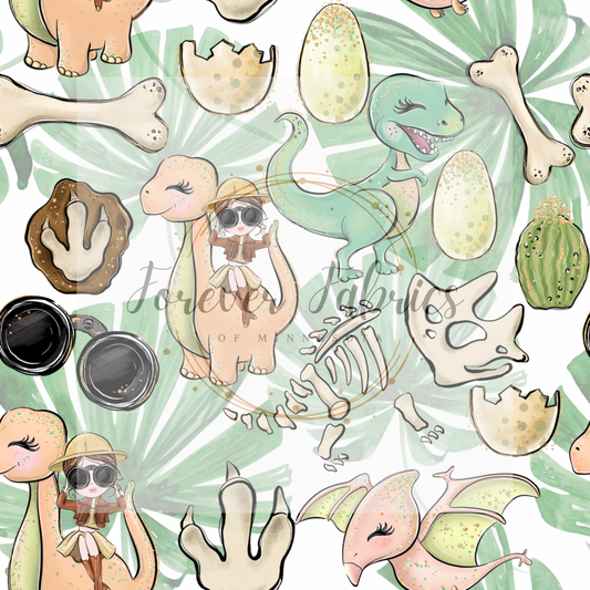 Silky Dinos| Preorder | By The Yard