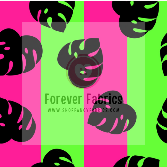 Black Tropical Floral| Preorder | By The Yard