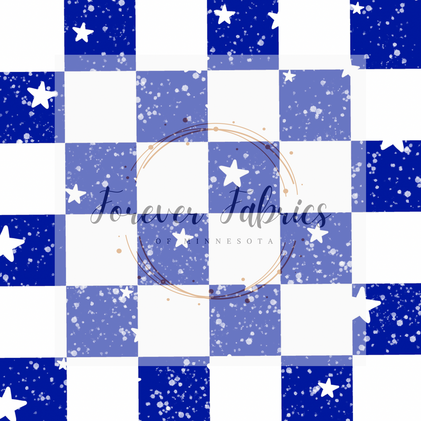 Blue Checkered  . (BH/ 23). | Preorder | Fabric By The Yard