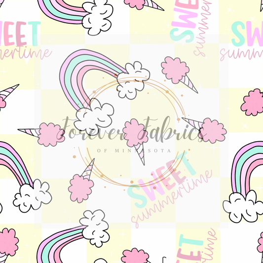 Sweet Summertime Check       . (BH/ 23) | Preorder | Fabric By The Yard
