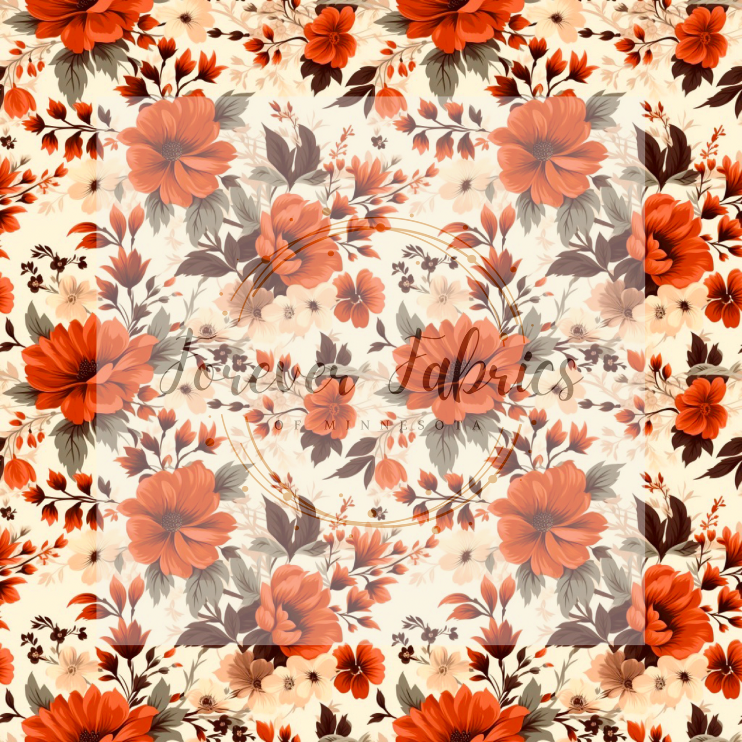 Fall Floral 3 . . . . (BH/ 24)| Preorder | Fabric By The Yard