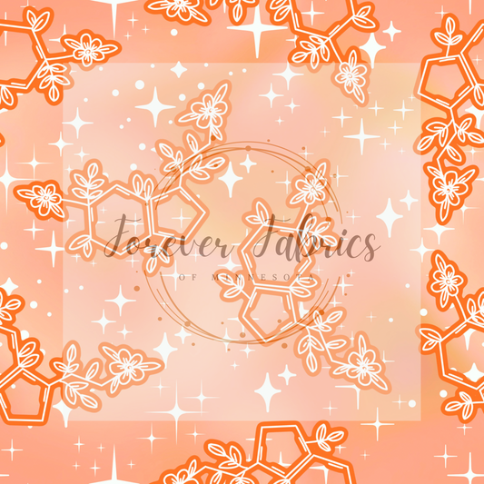 Serotonin Orange . . . . (BH/ 24)| Preorder | Fabric By The Yard