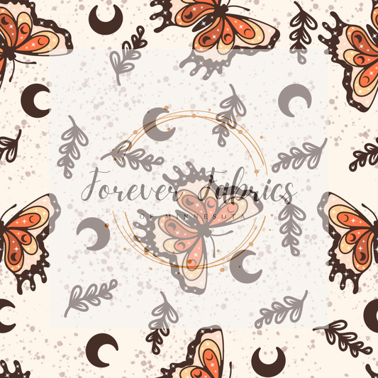 Moon Butterfly.    .    . (BH/ 23) | Preorder | Fabric By The Yard