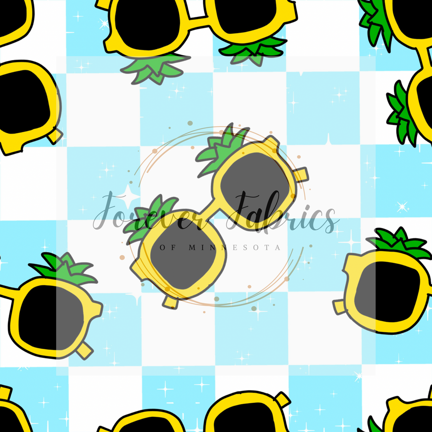 Pineapple Sunnies     . (BH/ 23) | Preorder | Fabric By The Yard