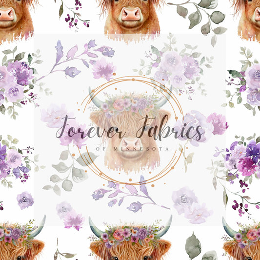 Highland Cow  . . (BH/ 23). | Preorder | Fabric By The Yard
