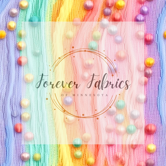 Pearl Rainbow  . (BH/ 23). | Preorder | Fabric By The Yard