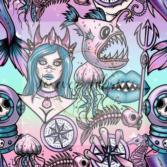 Siren      . (BH/ 23) | Preorder | Fabric By The Yard