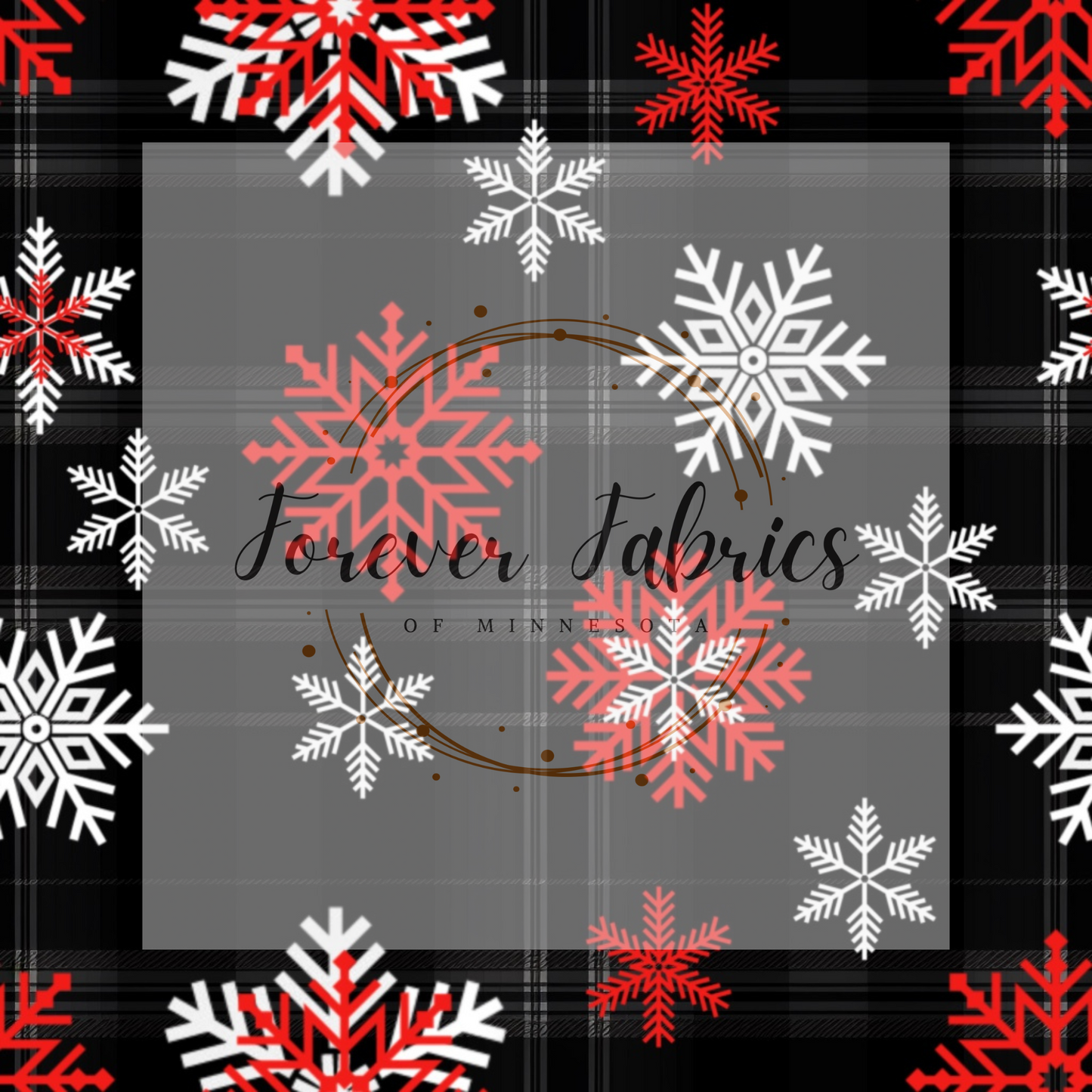 Snowflakes Red . . (BH/ 23). | Preorder | Fabric By The Yard