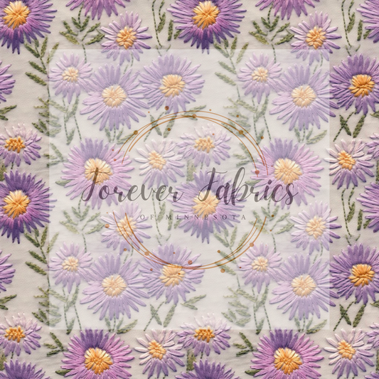 September Birth Flowers . .  (BH/ 23). | Preorder | Fabric By The Yard