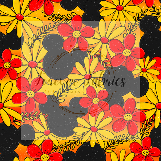Mouse Red Ombre (BH/ 24)| Preorder | Fabric By The Yard