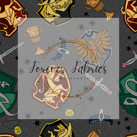 HP Houses !!  .  . . . . (BH/ 24)| Preorder | Fabric By The Yard