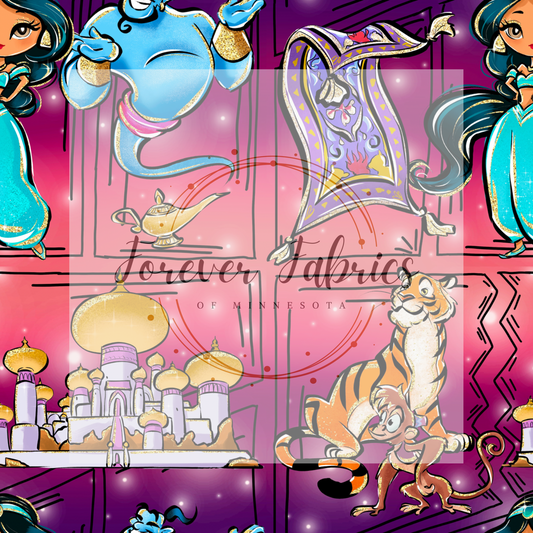 Princess J Ombre Comic. . . . (BH/ 24)| Preorder | Fabric By The Yard