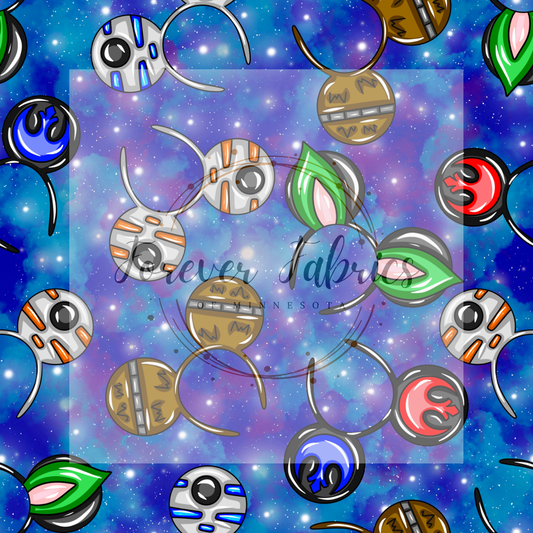 SW Galaxy Ears   ( BH 4/24)| Preorder | Fabric By The Yard