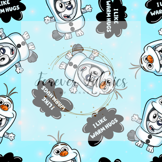 Sweet Snowman 2 .  .  . . . . (BH/ 24)| Preorder | Fabric By The Yard