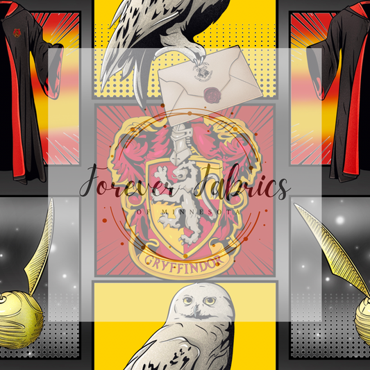 Gryffindor . . . .   . .  (BH/ 23). | Preorder | Fabric By The Yard