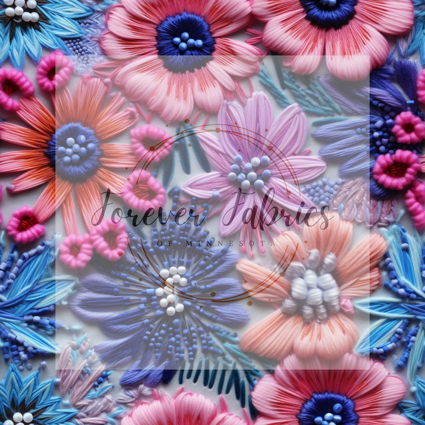 Floral Embroidery 2 . . . . (BH/ 24)| Preorder | Fabric By The Yard