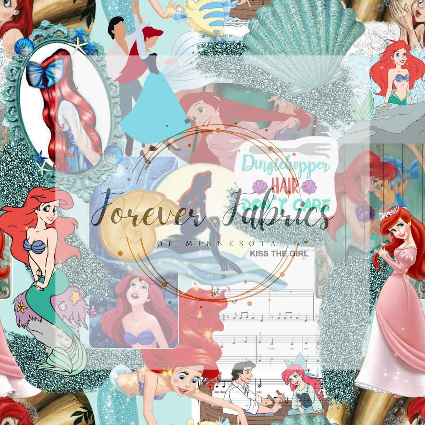 Ariel’s  Collage     . . . . (BH/ 24)| Preorder | Fabric By The Yard