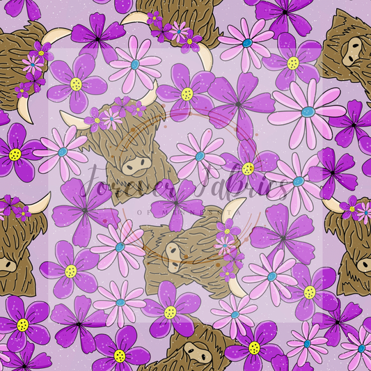 Purple Highland ( BH/ 24)| Preorder | Fabric By The Yard