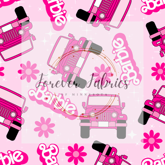 Pink Doll 4x4               . (BH/ 23). | Preorder | Fabric By The Yard
