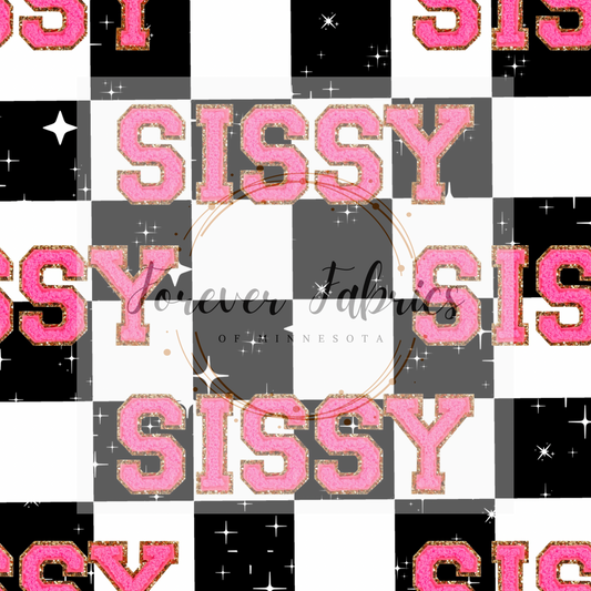 Sissy  Varsity .  . (BH/ 23) | Preorder | Fabric By The Yard