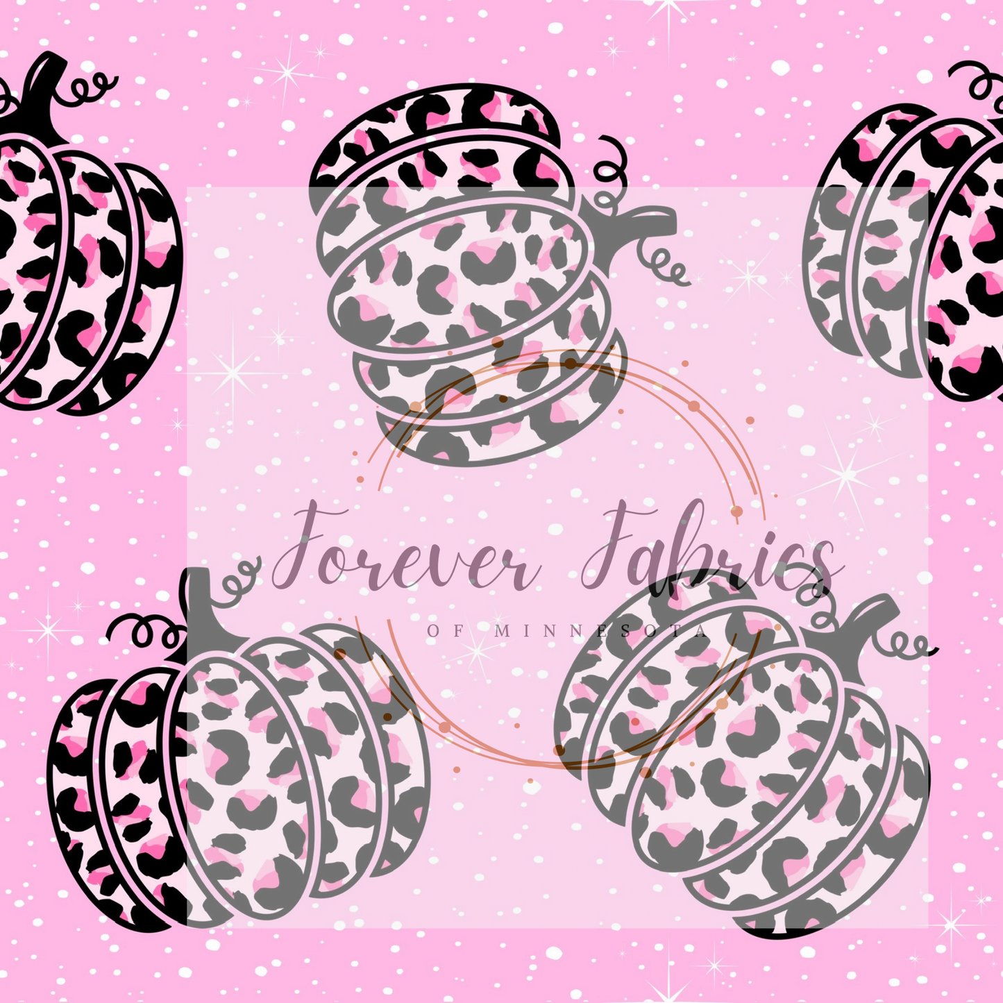 Pink Leopard Pumpkins | Preorder | By The Yard