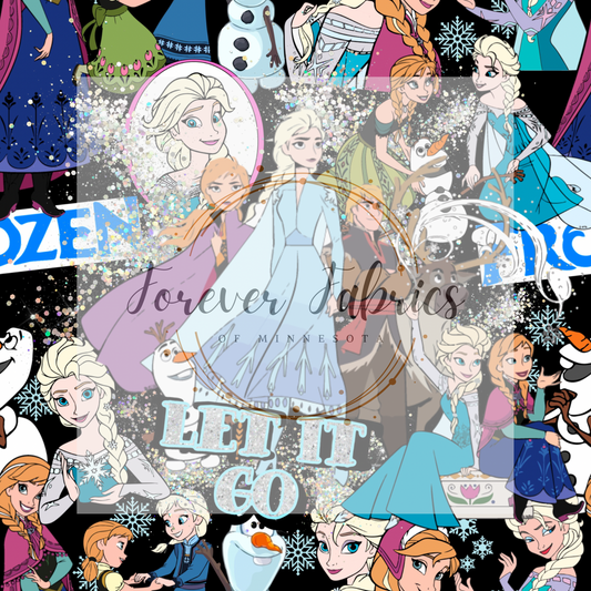 Elsa Collage  .  .  . . . .   . .  (BH/ 23). | Preorder | Fabric By The Yard