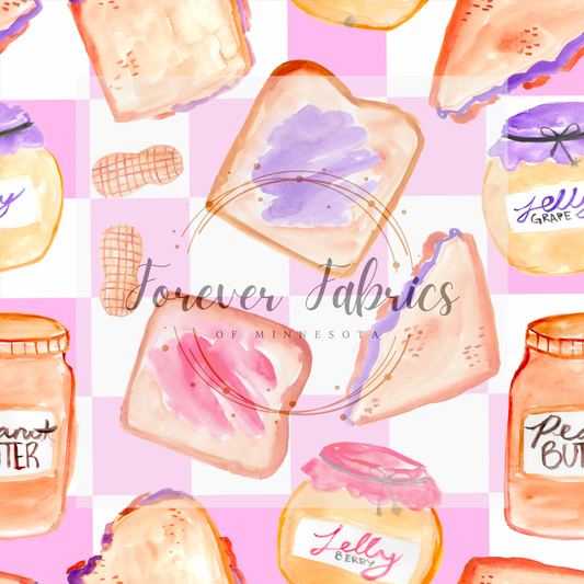 PBJ Check Pink            .  . . . .   . .  (BH/ 23). | Preorder | Fabric By The Yard