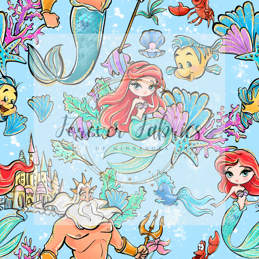 Mermaid    . . (BH/ 22) | Preorder | Fabric By The Yard