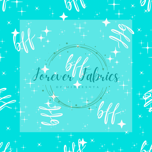 BFF Teal     .  . (BH/ 23) | Preorder | Fabric By The Yard