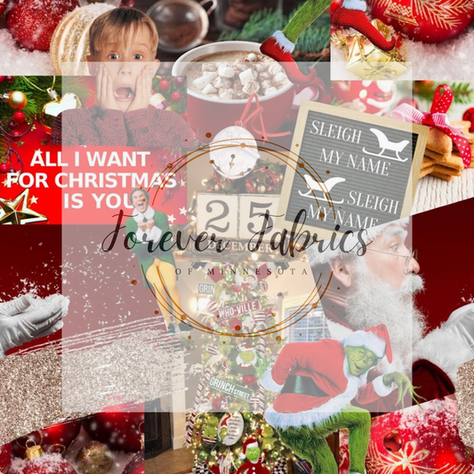 Home Alone  Collage     . . . . (BH/ 24)| Preorder | Fabric By The Yard