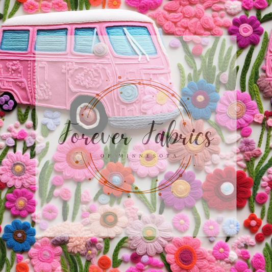 3D van Floral  | Preorder| By The Yard