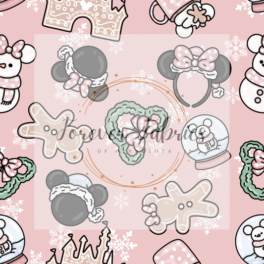 Mousey Christmas     . . . (BH/ 24)| Preorder | Fabric By The Yard