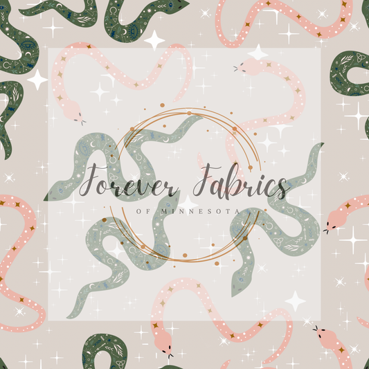 Witchy Snakes . . (BH/ 23). | Preorder | Fabric By The Yard
