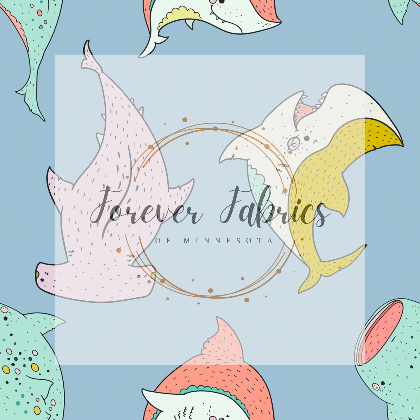 Sharks   . . (BH/ 23). | Preorder | Fabric By The Yard