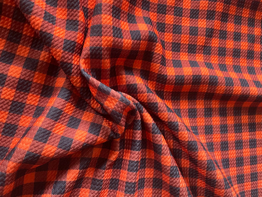 Orange & Black Plaid |  Bullet