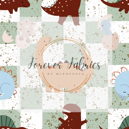 Dino 2 . . (BH/ 23). | Preorder | Fabric By The Yard