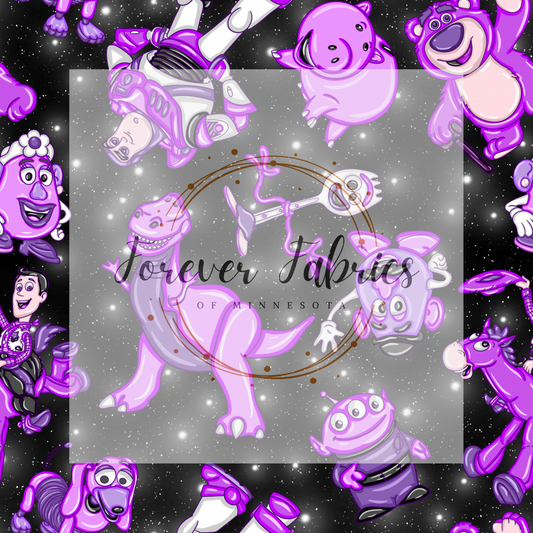 TS Purple  Black . . . . (BH/ 24)| Preorder | Fabric By The Yard