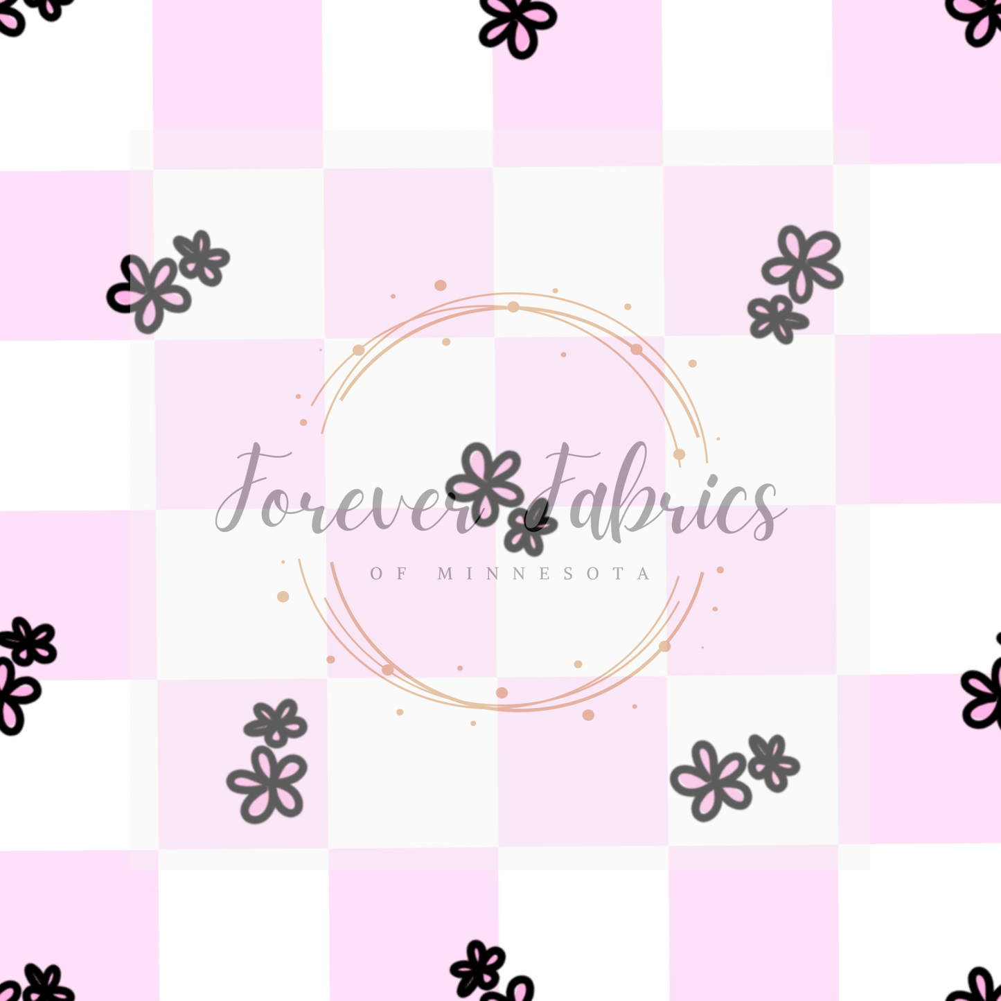 Dainty Pink  Floral  .  . (BH/ 23) | Preorder | Fabric By The Yard